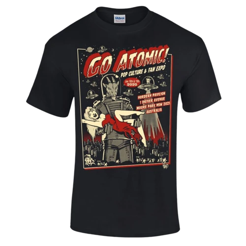 Go Atomic! T-shirt - Size LARGE