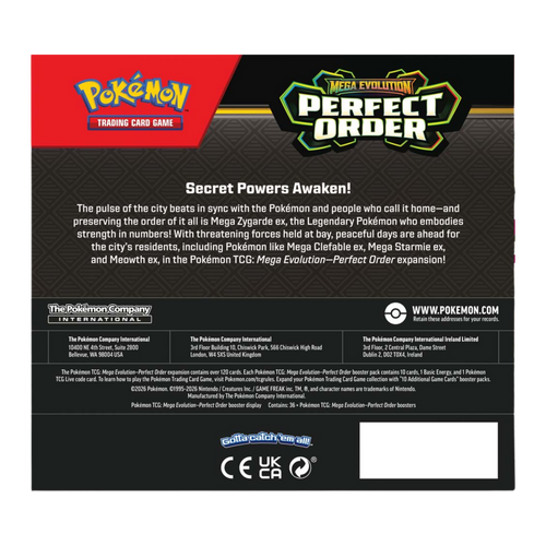 Pokémon TCG Mega Evolution - Perfect Order Booster BOX (Sealed)