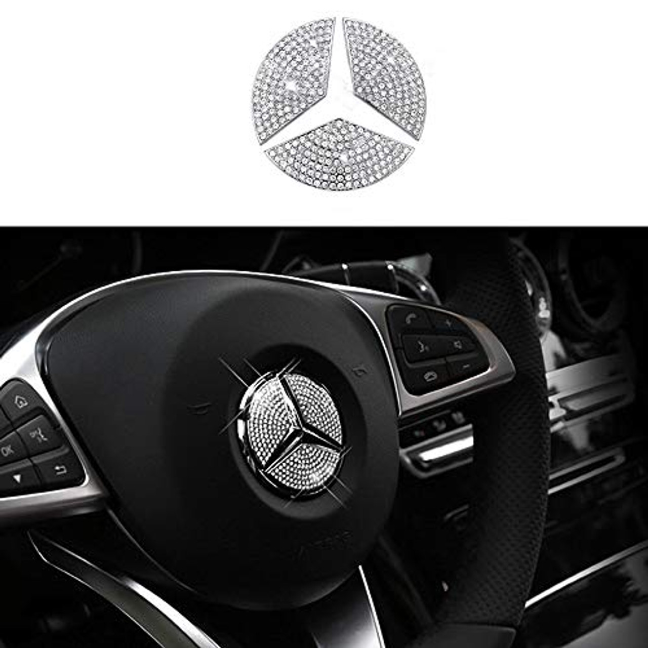 Buy Steering Wheel Bling Crystal Diy Accessories Silver Sticker For Mercedes Benz High Quality Trusted Automotive Car Spare Parts And Accessories Cool Gadgets Badges Logo From Benz Audi Bmw Toyota