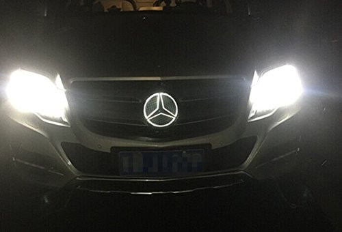 Cszlove Car Front Grilled Star Emblem LED Illuminated Logo for Mercedes