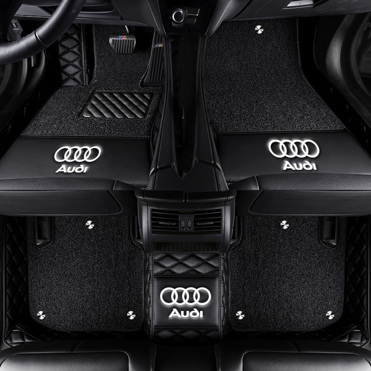 BenzinOOautos® Car Floor Mat For Audi tt mk1 mk2 A1 A3 A4 A5 A6 A7 A8