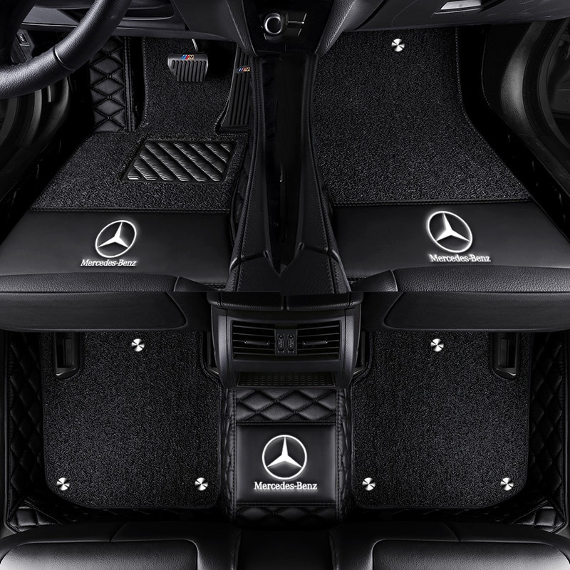 Car Floor Mat For mercedes W203 W204 W205 W201 W202 AMG C43 C63 C216 ...