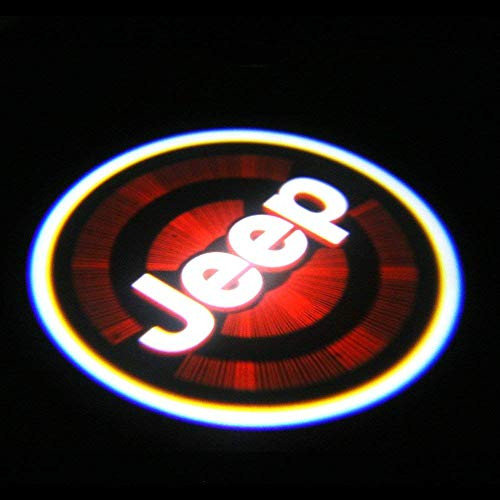 2Pcs for Car Door Lights Logo for Jeep, Car Door Led Projector Lights