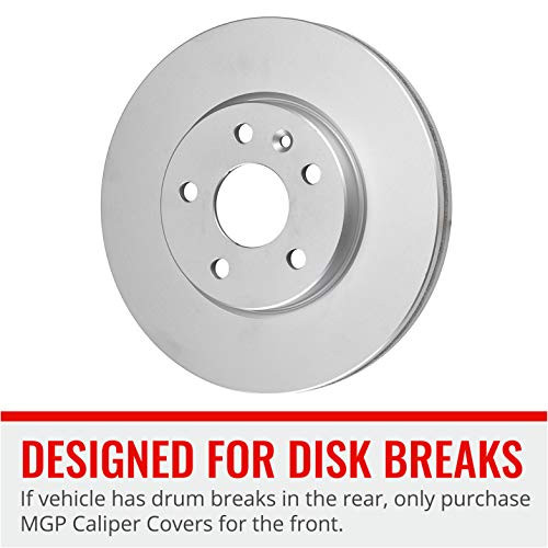 MGP Caliper Covers 42020SJEPRD Set of 4 Caliper Covers Engraved Front