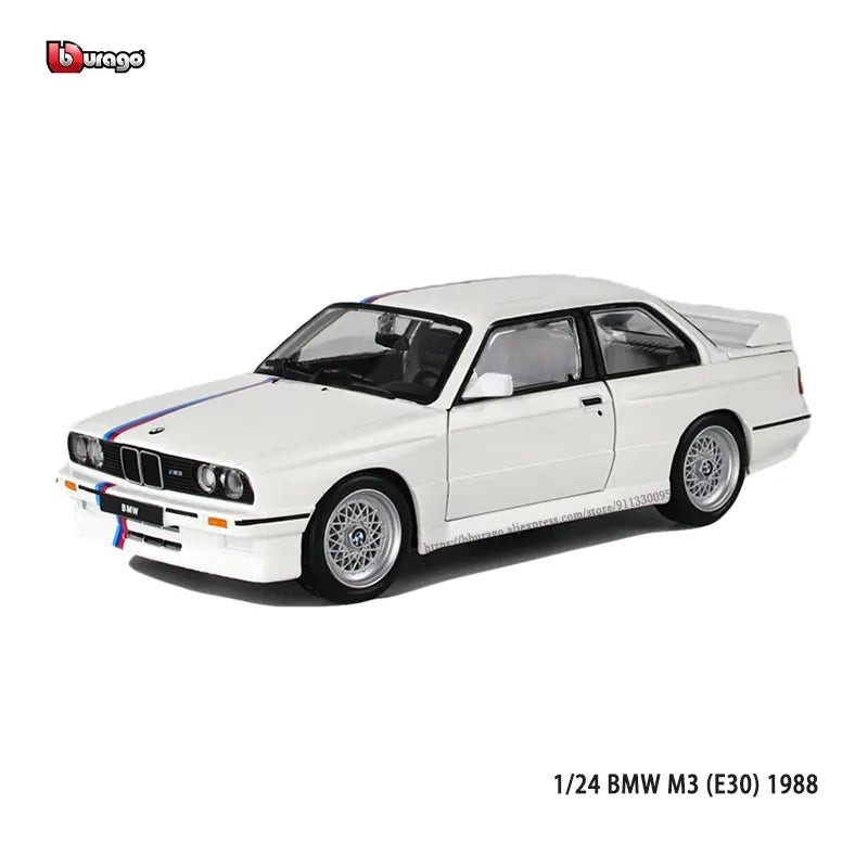 1:24 vintage BMW M3 (E30) 1988 Alloy Model Car Luxury Vehicle Diecast ...