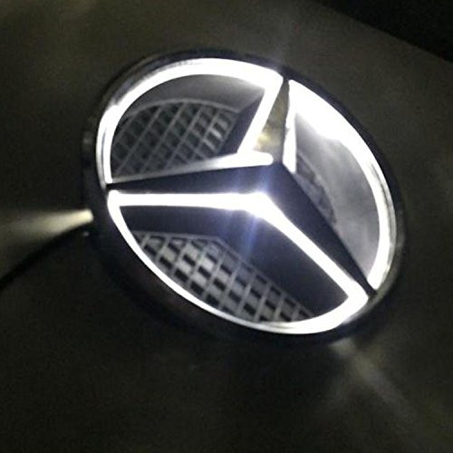 Cszlove Car Front Grilled Star Emblem LED Illuminated Logo for Mercedes
