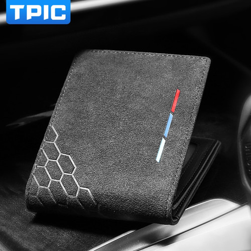 BMW car Themed Alcantara Men wallet BMW car Themed Alcantara Men wallet