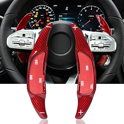 paddle shifter extension,100% Carbon Fiber Benz AMG Car Steering Wheel Shift Blade Paddle Shifter Extension Enhance Your Driving Experience Fit to Benz AMG 2015-2018(red) paddle shifter extension,100% Carbon Fiber Benz AMG Car Steering Wheel Shift Blade Paddle Shifter Extension Enhance Your Driving Experience Fit to Benz AMG 2015-2018(red)