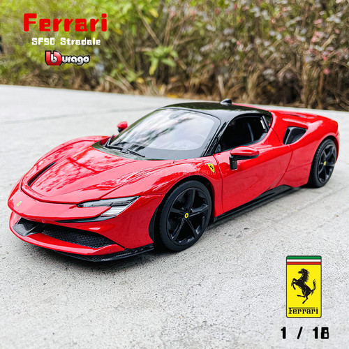 1:18 Ferrari Sf90 Stradale Genuine Die-casting Car Model Simulation Alloy Car Model  1:18 Ferrari Sf90 Stradale Genuine Die-casting Car Model Simulation Alloy Car Model