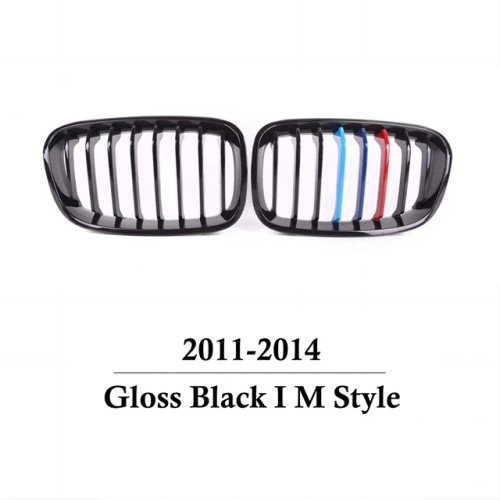Car Front Grille Grills Gloss Black for BMW 1 Series F20 m140i 118d F21 2011 2012 2013 2014 2015 2016 2017 2018 Accessories