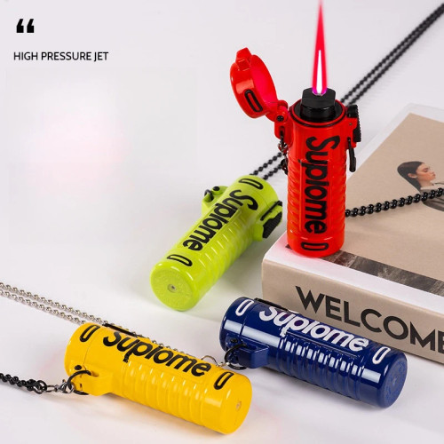 New Outdoor Windproof And Waterproof Inflatable Lighter Creative Personality Strong Firepower Cigarette Lighter Men's Gift New Outdoor Windproof And Waterproof Inflatable Lighter Creative Personality Strong Firepower Cigarette Lighter Men's Gift