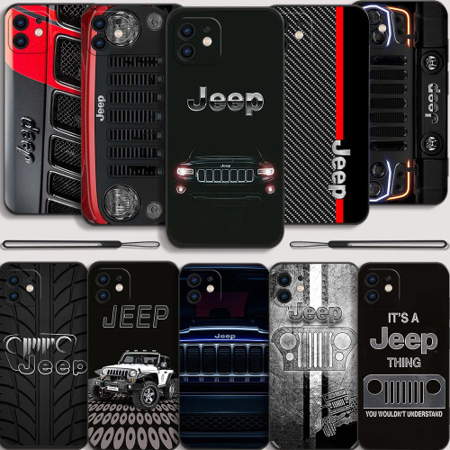Sports Car Jeeps Logo Phone Case For iPhone 15 14 13 12 11 Pro Mini X XR XS MAX SE20 8 7 6 Plus