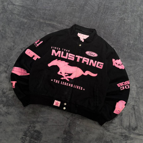 PINK FORD MUSTANG F1 Racing vintage Jacket