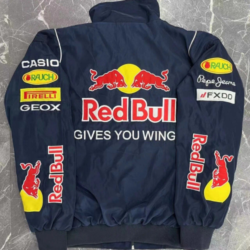 Red Bull Autumn Jacket, Motorcycle Long Sleeve Jacket, Racing Baseball Jacket, Men's Printed Casual Loose Coa