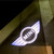 Mini copper themed 2x Led Car Door Light 3D Shadow Projector Lamp Clubman Countryman