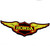  one piecs embroidery badges for HONDA , motorcycles patches ,  wing patch for clothing , iron on backing