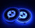 2pcs LED Car Cup Holder Lights for BMW, 7 Colors Changing USB Charging Mat Luminescent Cup Pad, LED Interior Atmosphere Lamp