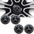  4PCS 2.56'' 65MM Emblem Badge Sticker Wheel Hub Caps Centre Cover fit for Mercedes-Benz