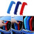  M-Colored Stripe Grille Insert Trims for BMW F30 2013-2018 3 Series (8 Beams not Fit 11 Beams) Kidney Grills 