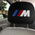 Set of 2 for BMW M Headrest Covers,Black Gray Fabric Universal Headrest Cover Set for All M Powered Car Models(BMW M) …