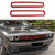 Front Grille Inserts for 2015-2020 Dodge Challenger, ABS Red 2pcs