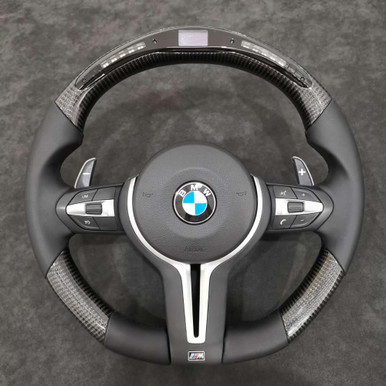 100% real carbon fiber LED BMW steering wheel track steering