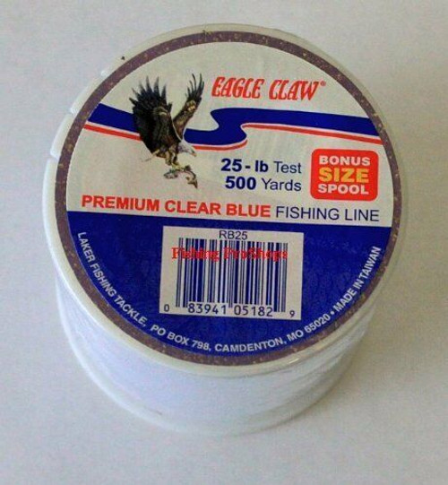 Eagle Claw 25 lb. Test Premium Fishing Line - 500 yds. Clear Blue