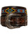 Myra Bag Women's Polychrome Southwestern Hand-Tooled Leather Belt Brown Medium