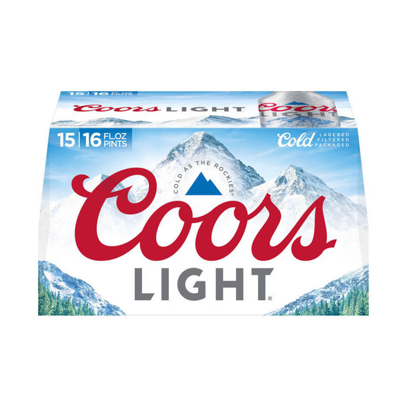 Coors Light - 16 Oz - 15-PK - Aluminum