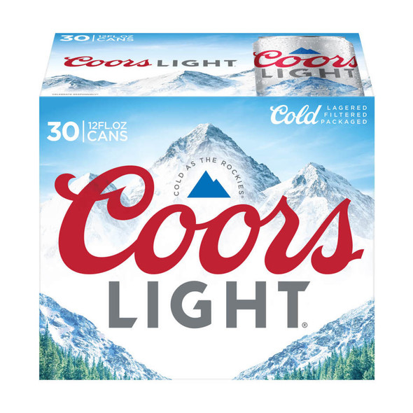 Coors Light - 12 Oz - 30-PK - Aluminum