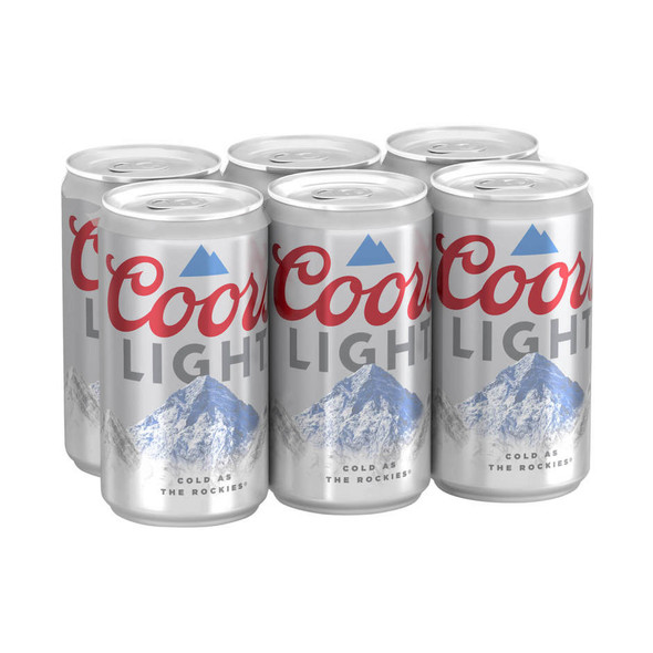Coors Light 4/6/8 Can - 8 Oz - 6-PK - Aluminum
