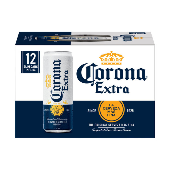 Corona Extra Mexican Lager - 12 Oz - 12-PK - Aluminum