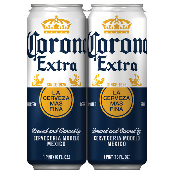 Corona Extra - 16 Oz - 4-PK - Aluminum