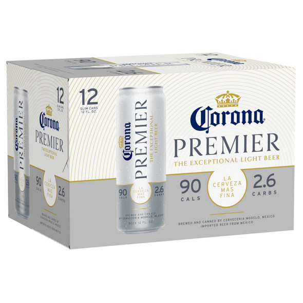 Corona Premier Mexican Lager - 12 Oz - 12-PK - Aluminum