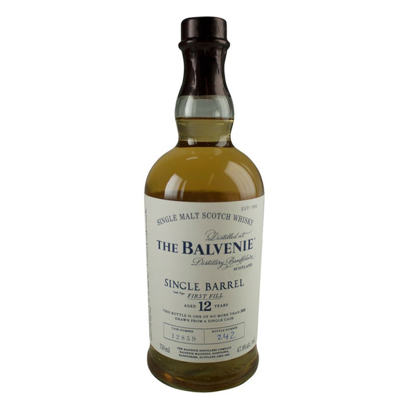 Balvenie Single Barrel 12 Year Scotch - 750 mL - 750ML - Glass