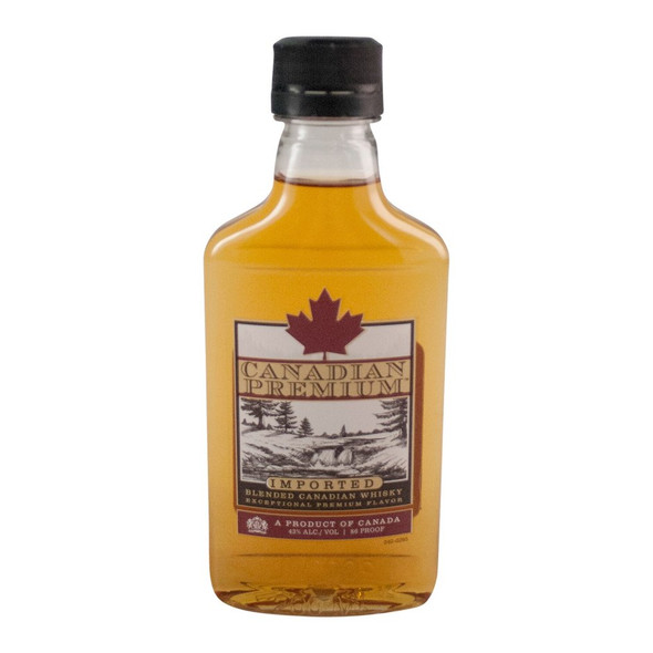 Canadian Premium Whisky - 200 mL - 200ML - Glass