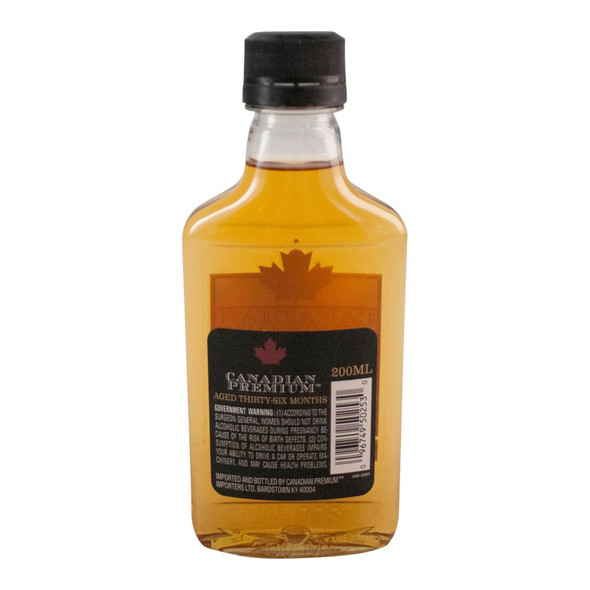 Canadian Premium Whisky - 200 mL - 200ML - Glass