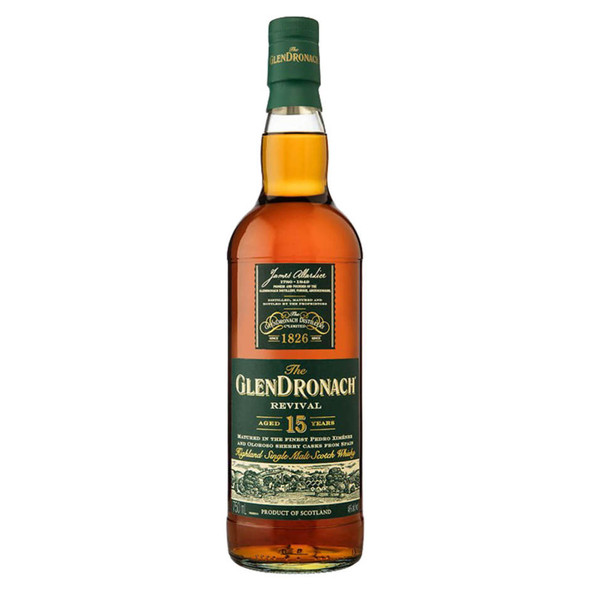 Glendronach Revival 15 Year Scotch - 750 mL - 750ML - Glass