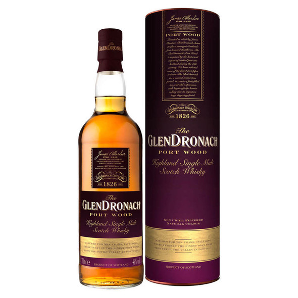 Glendronach Portwood Scotch - 750 mL - 750ML - Glass