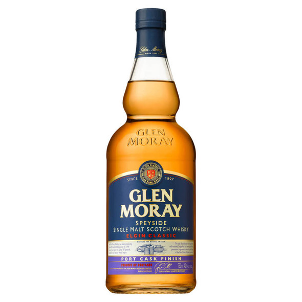 Glen Moray Classic Port Cask Scotch - 750 mL - 750ML - Glass