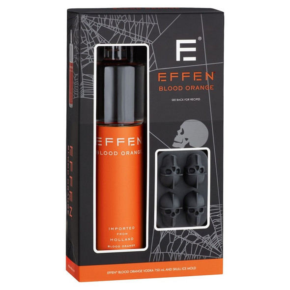 Effen Blood Orange Vodka with Ice Mold - 750 mL - Set - Glass