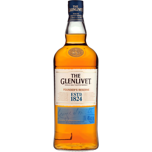 The Glenlivet Founder's Reserve Single Malt Scotch Whisky - 1.75 L - 1.75L - Glass
