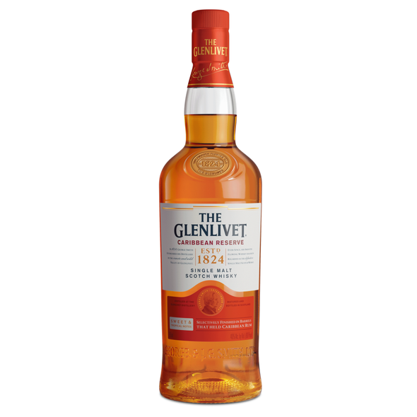 The Glenlivet Caribbean Reserve Single Malt Scotch Whisky - 750 mL - 750ML - Glass