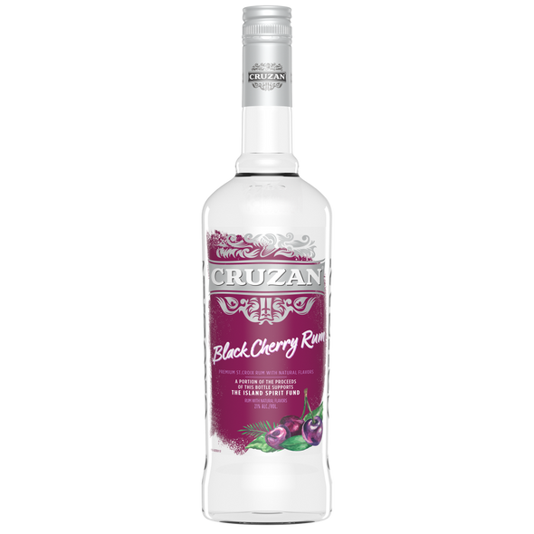 Cruzan Black Cherry Rum - 750 mL - 750ML - Glass