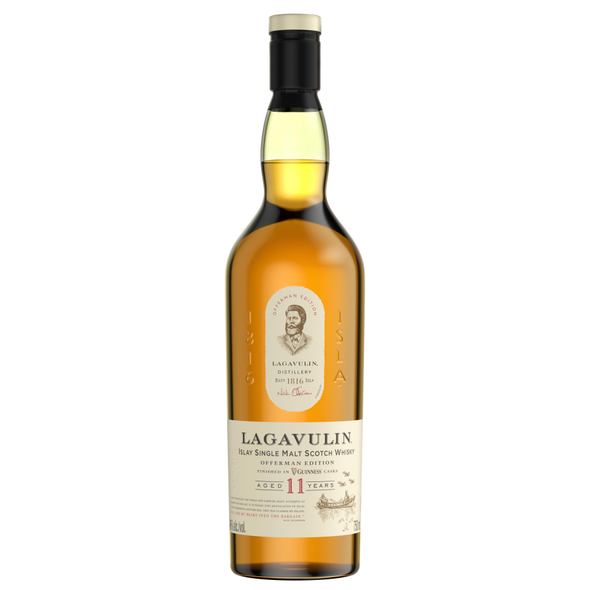 Lagavulin 11 Year Old Islay Single Malt Scotch Whisky Offerman Edition Charred Oak Cask - 750 mL - 750ML - Glass