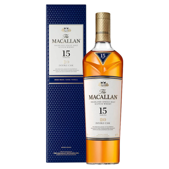 Macallan 15 Year Double Cask Scotch - 750 mL - 750ML - Glass