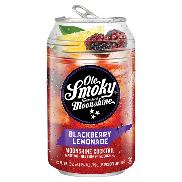 Ole Smoky Blackberry Lemonade Moonshine Cocktail - 12 Oz - 4-PK - Aluminum