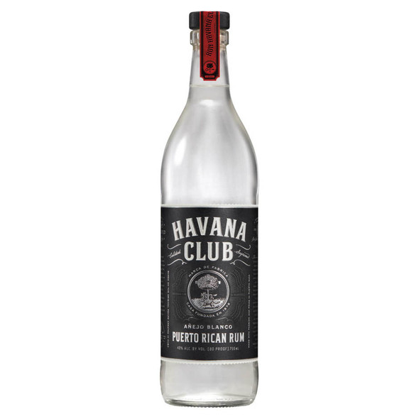 Havana Club Rum Anejo Blanco - 750 mL - 750ML - Glass