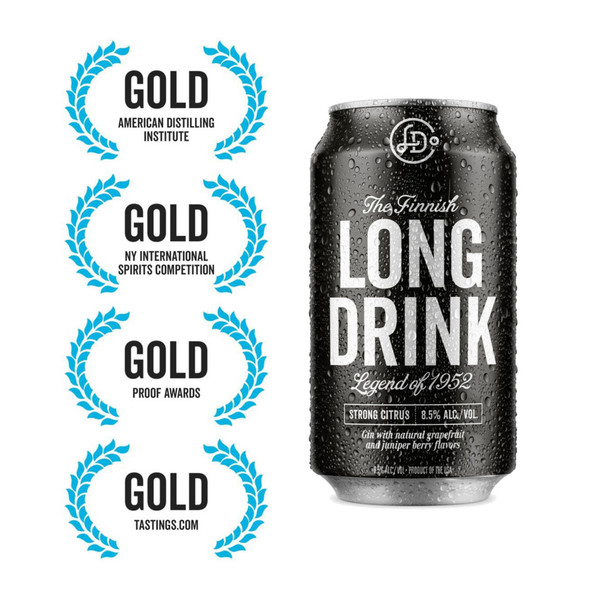 The Long Drink Company Strong Cocktail - 355 mL - 6-PK - Aluminum