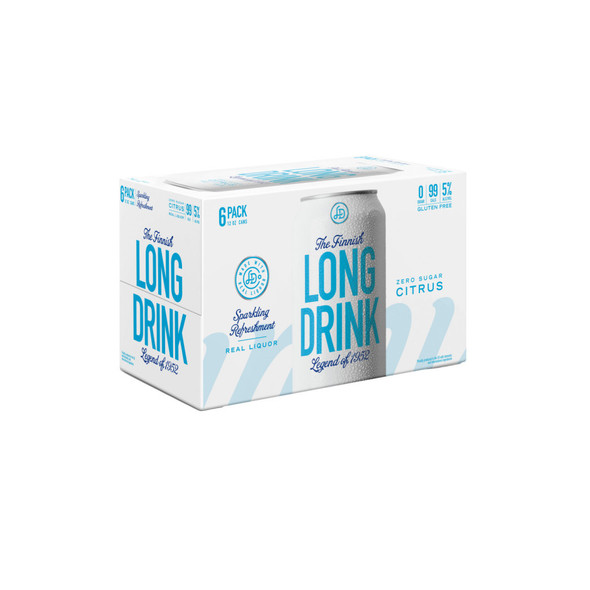 The Long Drink Legend of 1952 Zero Sugar Citrus Soda Cocktail - 6-PK
